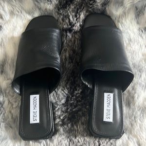 Steve Madden Block-Heel Square-Toe Sandals